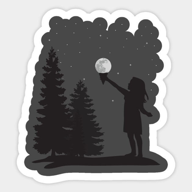 Summer night Sticker by TinkM